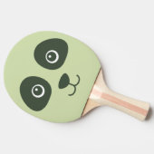 Raquette De Ping Pong Moderne Cute Panda Face Vert clair (Côté)