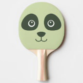 Raquette De Ping Pong Moderne Cute Panda Face Vert clair (Devant)