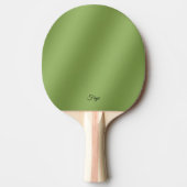Raquette De Ping Pong Moderne mignon Solide dégradé vert motif d'onde (Devant)