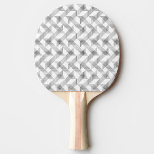 Raquette De Ping Pong Moderne, simple, cool, urbain zigzag ligne motif