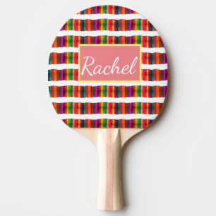 Raquette De Ping Pong Mois de la fierté arc-en-ciel rentrée scolaire ajo