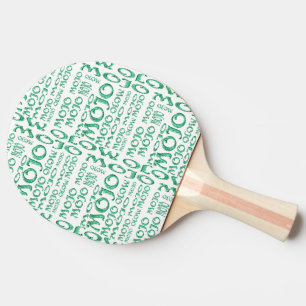 Raquette De Ping Pong Mojo green magie blanc pagaie de ping pong 2 côtés