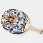 Raquette De Ping Pong Mon chat agit dans le style Tiger Énergie (Côté)