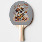 Raquette De Ping Pong Mon Chien A Fleas Ukulele Tuning Chanson (Dos)