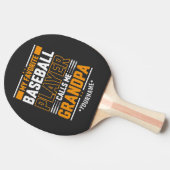 Raquette De Ping Pong Mon Joueur De Baseball Préféré M'Appelle Grand-Pèr (Côté)