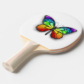 Raquette De Ping Pong Monarque papillon arc-en-ciel (Devant Angle)