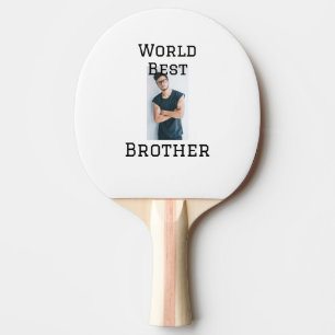 Raquette De Ping Pong Monde meilleur frère ajouter nom texte sport texte