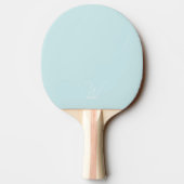 Raquette de ping pong monochrome bleu pâle (Dos)