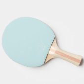 Raquette de ping pong monochrome bleu pâle (Côté)