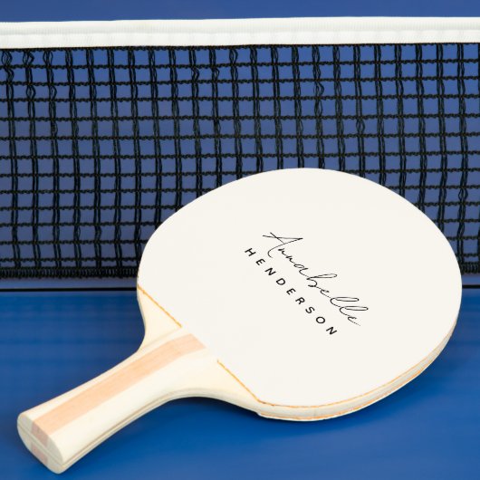 Raquette De Ping Pong Monogram neutre | Minimalist stylish (Insitu)