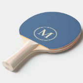 Raquette De Ping Pong Monogram Uni Capri Bleu (Devant Angle)