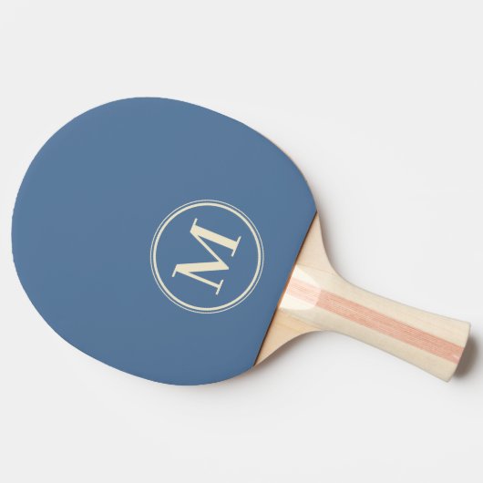 Raquette De Ping Pong Monogram Uni Capri Bleu (Côté)