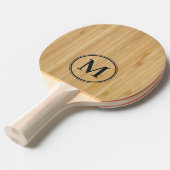 Raquette De Ping Pong Monogramme Bamboo Foncé (Devant Angle)
