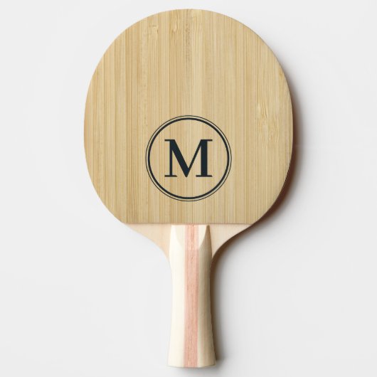 Raquette De Ping Pong Monogramme Bambou Clair (Dos)