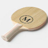 Raquette De Ping Pong Monogramme Bambou Clair (Devant Angle)