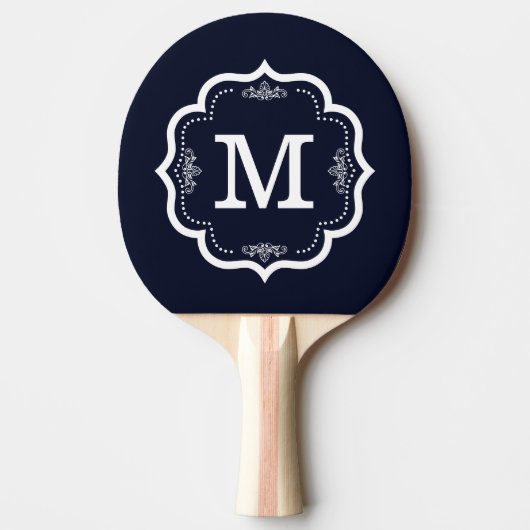 Raquette De Ping Pong Monogramme bleu (Devant)