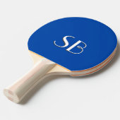 Raquette De Ping Pong Monogramme bleu Cobalt solide (Devant Angle)