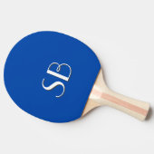 Raquette De Ping Pong Monogramme bleu Cobalt solide (Côté)