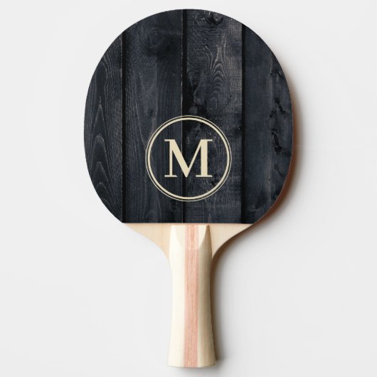Raquette De Ping Pong Monogramme Bois Brûlé Foncé (Dos)