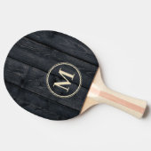 Raquette De Ping Pong Monogramme Bois Brûlé Foncé (Côté)
