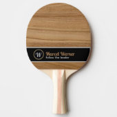 Raquette De Ping Pong Monogramme Bois comme rustique (Devant)