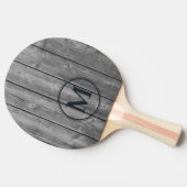 Raquette De Ping Pong Monogramme Bois Gris Propre Foncé (Côté)