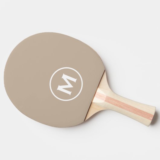 Raquette De Ping Pong Monogramme classique minimal (Côté)