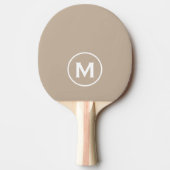 Raquette De Ping Pong Monogramme classique minimal (Devant)