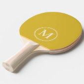 Raquette De Ping Pong Monogramme Couleur citron brûlé solide (Devant Angle)