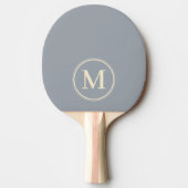Raquette De Ping Pong Monogramme couleur gris de colombe solide (Devant)