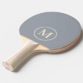 Raquette De Ping Pong Monogramme couleur gris de colombe solide (Devant Angle)