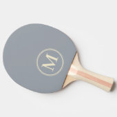 Raquette De Ping Pong Monogramme couleur gris de colombe solide (Côté)