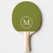 Raquette De Ping Pong Monogramme couleur vert saule uni (Devant)