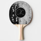 Raquette De Ping Pong Monogramme d'armature noir et argenté (Devant)