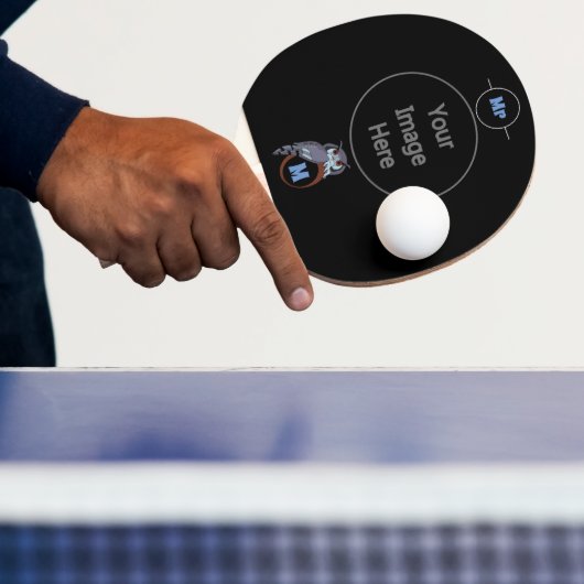 Raquette De Ping Pong Monogramme de la goutte d'effroi (Insitu)