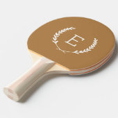 Raquette De Ping Pong Monogramme de Laurel Crest (Devant Angle)