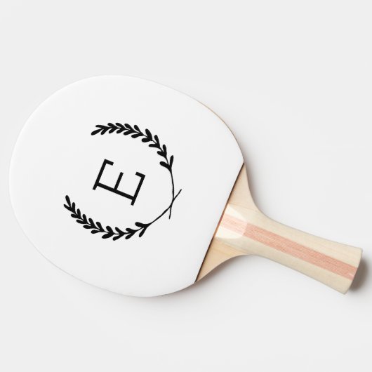 Raquette De Ping Pong Monogramme de Laurel Crest (Côté)