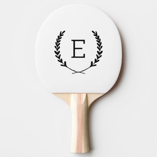 Raquette De Ping Pong Monogramme de Laurel Crest (Devant)