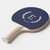 Raquette De Ping Pong Monogramme de Laurel Crest (Devant Angle)