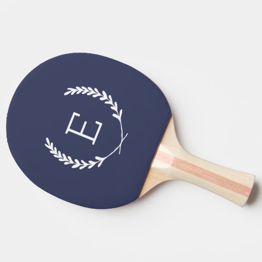 Raquette De Ping Pong Monogramme de Laurel Crest (Côté)