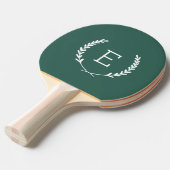 Raquette De Ping Pong Monogramme de Laurel Crest (Devant Angle)