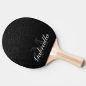 Raquette De Ping Pong Monogramme de Parties scintillant noire (Côté)