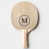 Raquette De Ping Pong Monogramme de pin blanc (Dos)