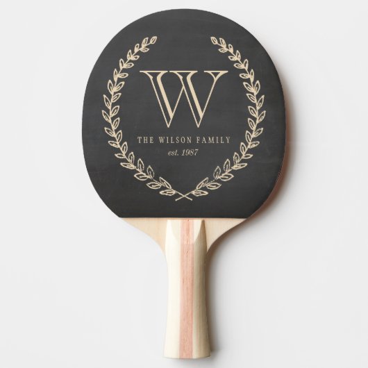 Raquette De Ping Pong Monogramme de tableau (Devant)