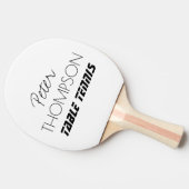 Raquette De Ping Pong Monogramme de tennis de table blanc (Côté)