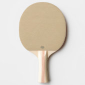 Raquette De Ping Pong Monogramme d'or en cuir beige (Devant)