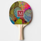 Raquette De Ping Pong Monogramme du désert Picker Pear Cactus Rose Green (Devant)