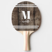 Raquette De Ping Pong Monogramme en bois (Devant)