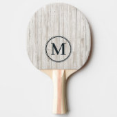 Raquette De Ping Pong Monogramme en Bois Blanchi (Devant)