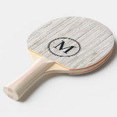 Raquette De Ping Pong Monogramme en Bois Blanchi (Devant Angle)
